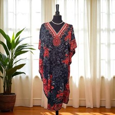 BNWT Black Red Floral Full