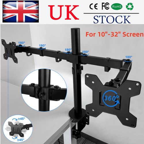 Dual monitor stand - dual, 10-32