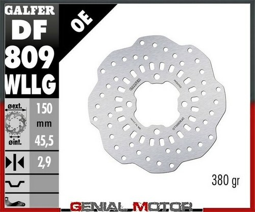 Galfer rear brake disc wave - rear,