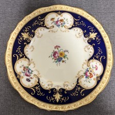Cauldon China Plate 23 Cm Gold Vintage Pretty Floral Vgc