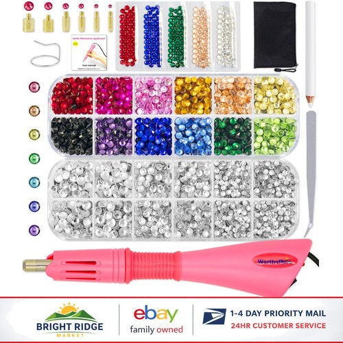 Rhinestone applicator with - rhinestone,