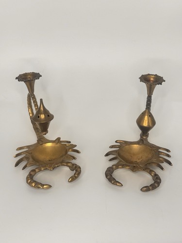 Vintage brass scorpion - vintage,