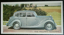 TRIUMPH RENOWN  Motorcar   Vintage 1953 Colour Photo Card  KE22M