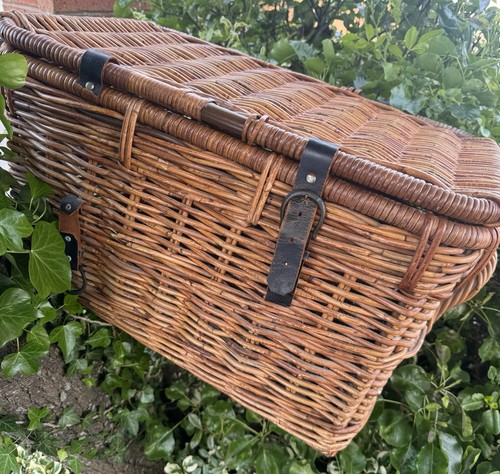 Aged rustic brown wicker - aged,