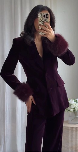 Zara velvet blazer with faux - blazer,