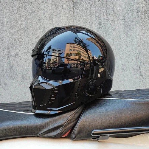 Retro motorcycle helmet abs - motorcycle,