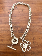 TIFFANY & CO. 925 Silver Heavy Chain Necklace.68.6gm