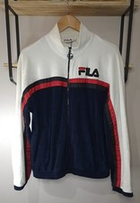 FILA White/Blue Velour Track