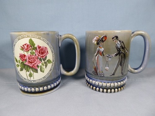 Irish wade mugs flowers - irish,