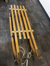 Vintage davos wooden sled - davos,