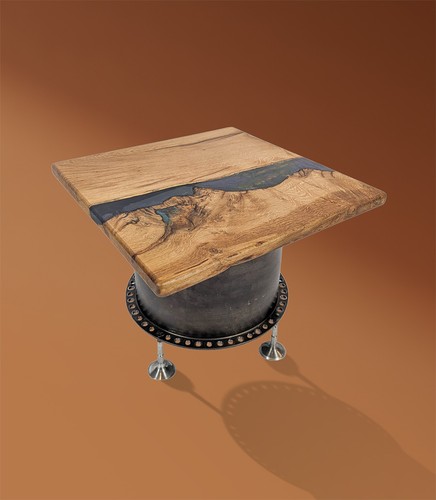 Square coffee table - table, &