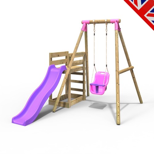 Rebo wooden swing set plus - rebo,