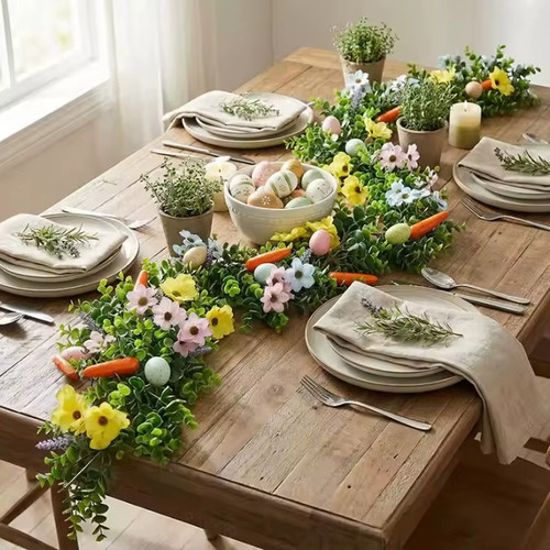 Easter egg garland for mantle - egg,