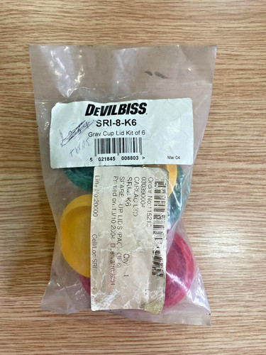 Devilbiss sri cup lids - devilbiss, sri-8-k6