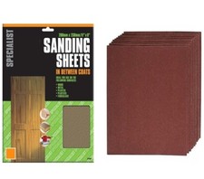 Sandpaper Sanding Sheets Fine Medium Coarse 60 80 120 180 240 Grit