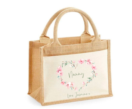 Personalised jute bag - xl,