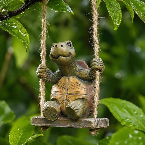 Hanging turtle tortoise resin - hanging,