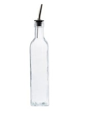 Large Olive Oil Bottle Pourer Vinegar Dressing Drizzler Condiment Bottle 500ml