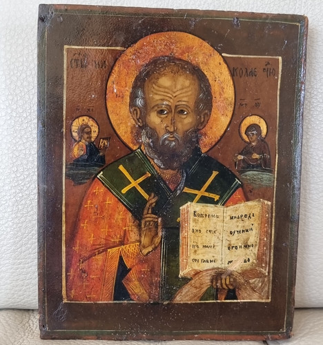 Old orthodox icon - icon, nicholas