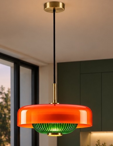 Retro ceiling light glass - light,
