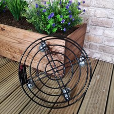 Round Black Metal Garden Patio