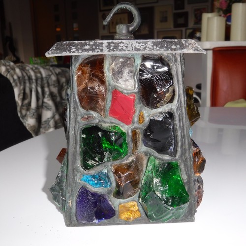 Mcm slag glass porch light - mcm,