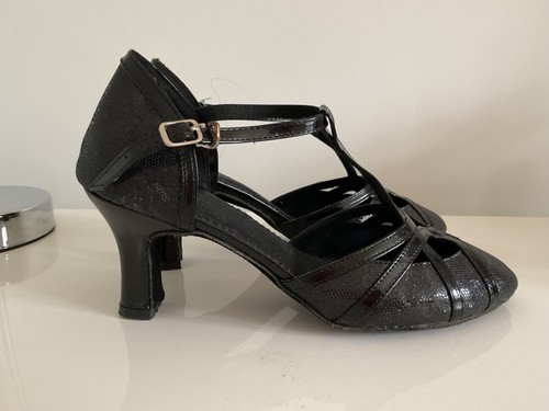 Ballroom black sparkly - black,