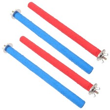 4 Pcs Grinding Stick Bird Perch for Parakeets Parrot Stand Perches Conures