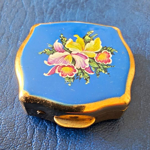 Vintage stratton floral enamel - vintage,