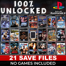 SmackDown Here Comes The Pain HCTP PS2 MEMORY CARD SAVES WWE WWF Wrestling