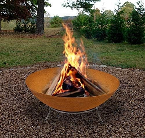 Rust fire bowl - rust,