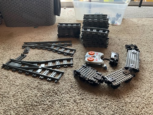 Lego city train tracks - city:,