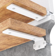 6 Pack White Floating Shelf