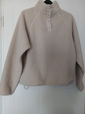 Primark  size 8/10 warm and cosy cream shearling style fleece top