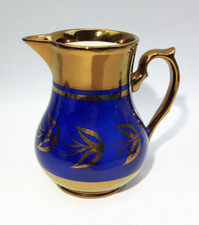 Wade Cobalt Blue & Copper Lustre 13cm Jug - Hand Painted Vintage 1950s