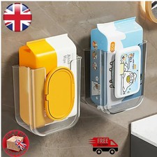 Transparent Wall Mounted Tissue Box | No-Drill Bathroom Wet Wipes Dispenser NEW*