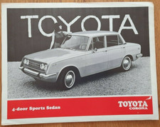 1968 TOYOTA CORONA car sales brochure. USA catalogue / prospekt, auto literature