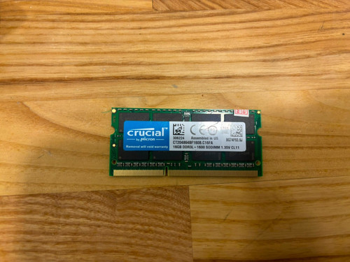 Crucial 16gb ddr3l 1600mhz - ddr3l,
