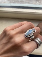 Sterling Silver Opal Ring By