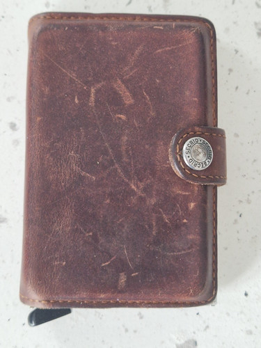 Secrid brown leather - leather, card