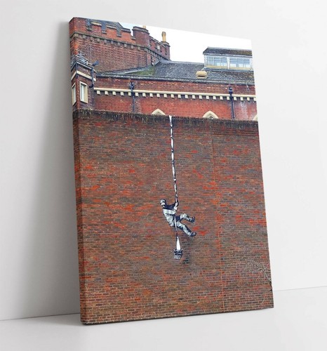 Banksy prison escape canvas - escape,