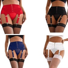 Suspender Belt Strap Garter Plus Size 8-22 Sexy Lingerie Black Red Blue White