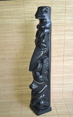 Large canadian haida totem - large,