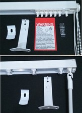 Vertical Blind Head Rail Track : MADE TO MEASURE : 3.5" (89mm) or 5" (127mm) UK