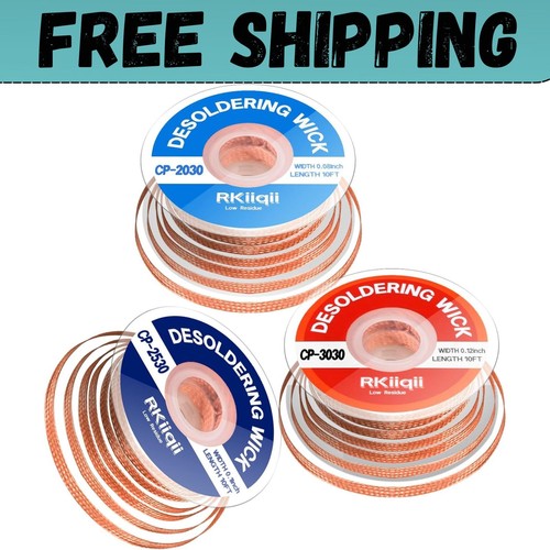3pcs solder wick braid - wick, kit