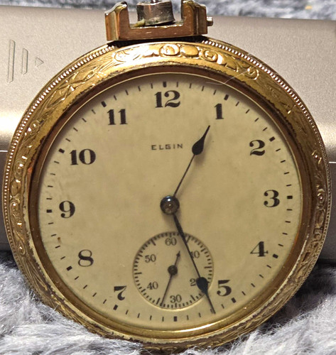Vintage elgin open face - elgin,