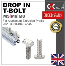 T Bolt M5 M6 M8 Drop In T