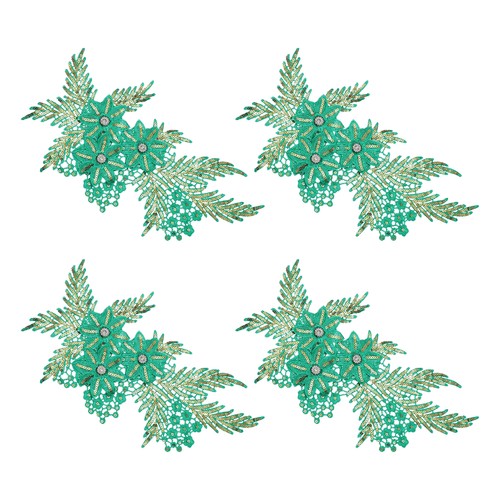 4pcs flower sequin - flower,