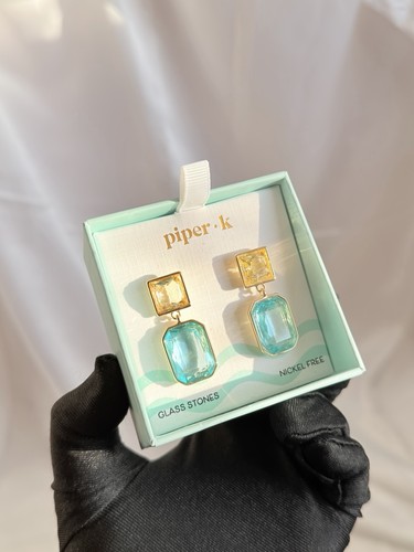 Piper aqua blue gold - aqua, &