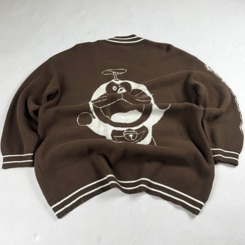 Womens doraemon brown knit - brown,